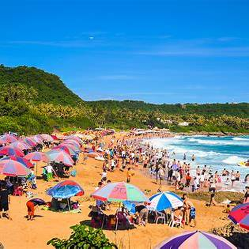 南國海灘旅遊氛圍示意